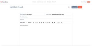 sendfox email editor