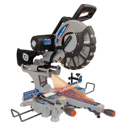 12 15 Amp Sliding Dual Compound Mitre Saw, with Twin Laser