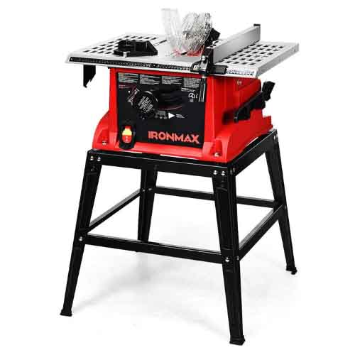 Goplus Table Saw, 10-Inch 15-Amp Portable Table Saw