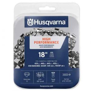 Husqvarna chainsaw chain 18-Inch .050 gauge .325 pitch low kickback low-vibration