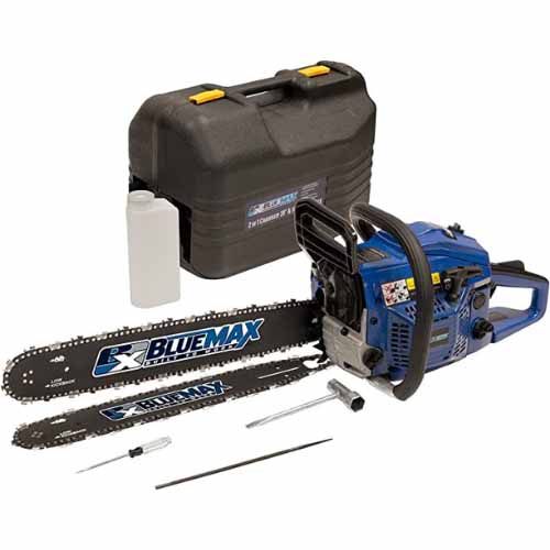 Blue Max 8902 14-Inch 45cc 2-Stroke Gas Powered Chain Saw With Free 20-Inch Bar